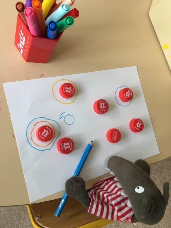 On continue le travail autour du rond.