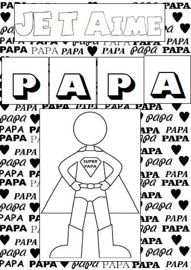 Mod&egrave;le de la carte pour la f&ecirc;te des p&egrave;res: vous trouverez &agrave; la suite le mod&egrave;le &agrave; imprimer si vous le souhaitez.