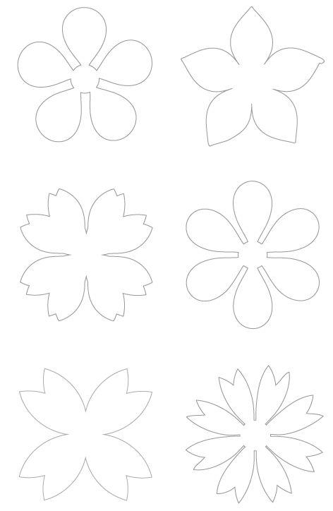 Fleurs &agrave; imprimer ou recopier pour le collage de ma main est un jardin.