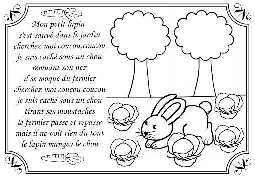 Comptine: Mon petit lapin